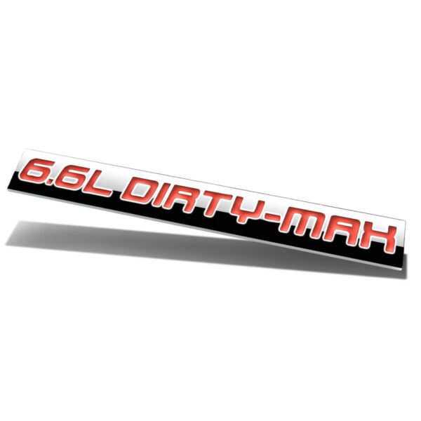 6.6 升 “DIRTY-MAX” 黏貼式車標徽章貼紙 通用型