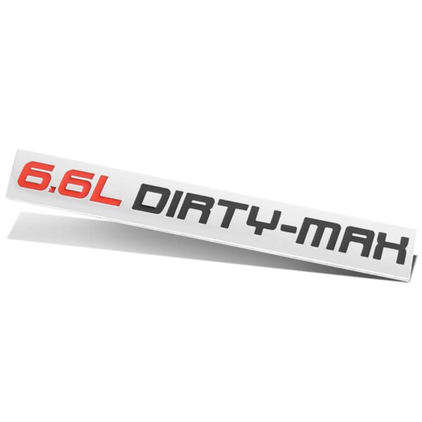 6.6 升 “DIRTY-MAX” 黏貼式車標徽章貼紙 通用型