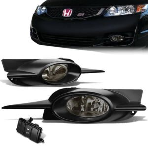 熏黑透鏡霧燈（含開關及線束） 2009 至 2011 年款 本田（Honda）思域（Civic）雙門轎跑車
