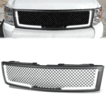 菱形網狀 LED 日行燈前格柵 2007 至 2013 年款 雪佛蘭（Chevy）Silverado 1500