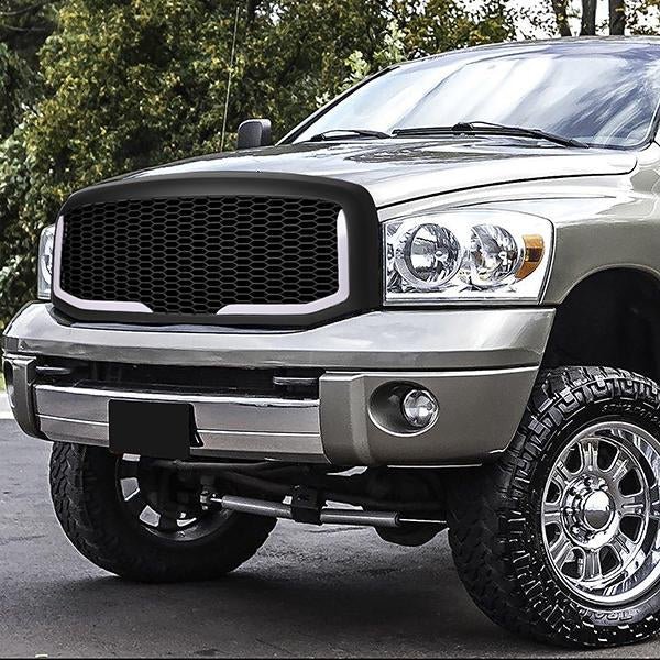 蜂巢狀網格 LED 日行燈前格柵 2006 至 2009 年款 道奇（Dodge）公羊（Ram）1500、2500、3500