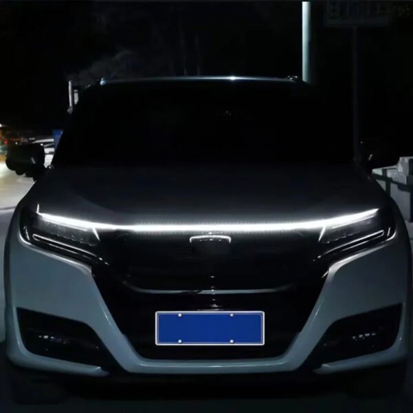 掃描式引擎蓋眉部 LED 日行燈柔性套件 轎車、吉普車