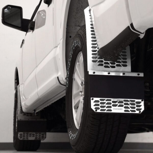 拋光不銹鋼六角形鋼質擋泥板 2017 至 2024 年款 福特（Ford）F-350、F-250