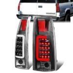 LED C 形條尾燈（黑色） 1988 至 2000 年款 雪佛蘭（Chevy）Silverado C10、C/K 1500-3500、薩博班（Suburban）