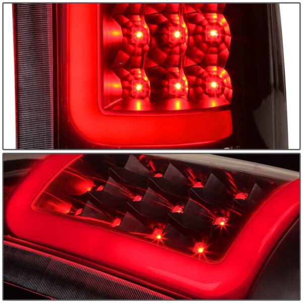 LED C 形條尾燈（黑色） 1988 至 2000 年款 雪佛蘭（Chevy）Silverado C10、C/K 1500-3500、薩博班（Suburban）