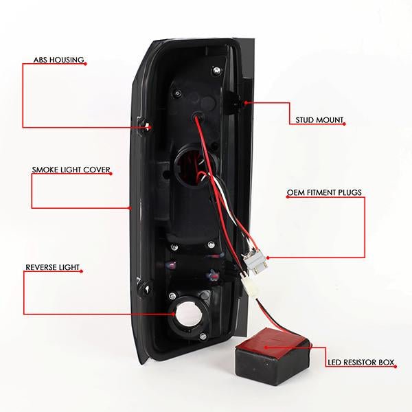 LED 尾燈（熏黑款） 1990 至 1997 年款 福特（Ford）F150、F250、F350、野馬（Bronco）